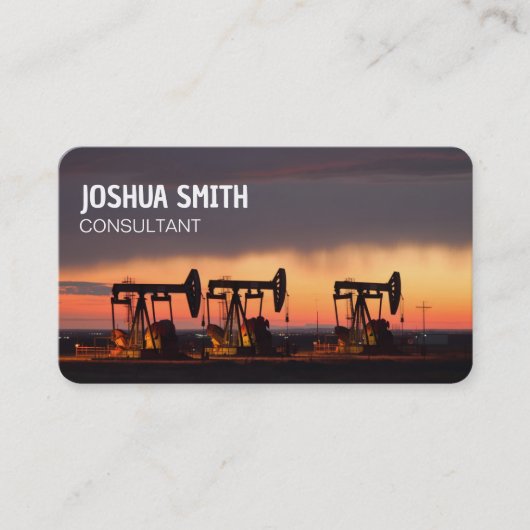 Olieveld Petroleum Oil Company Visitekaartje (Voorkant)