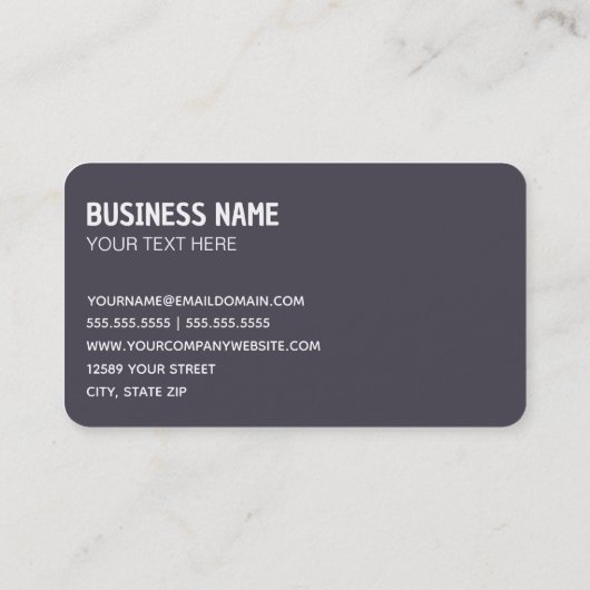 Olieveld Petroleum Oil Company Visitekaartje (Achterkant)