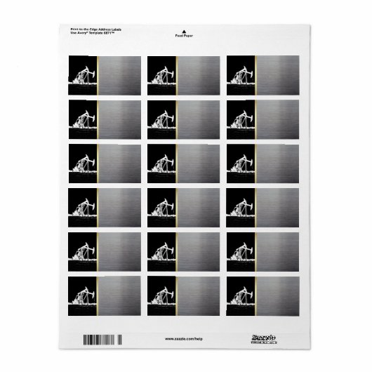 Olieveld Pompeenheid Zwart, Goud, Zilver Etiket (Full Sheet)