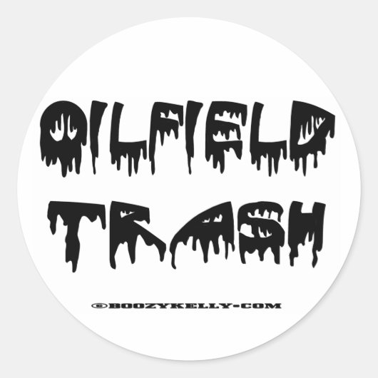 Olieveld Prullenbak Sticker, oliepleister sticker, Ronde Sticker (Voorkant)