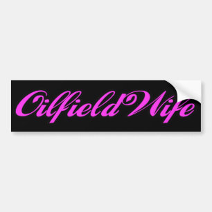 Olieveld vrouw bumpersticker