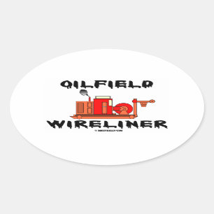 Olieveld Wireliner, Wireline, Slickline, Operator, Ovale Sticker