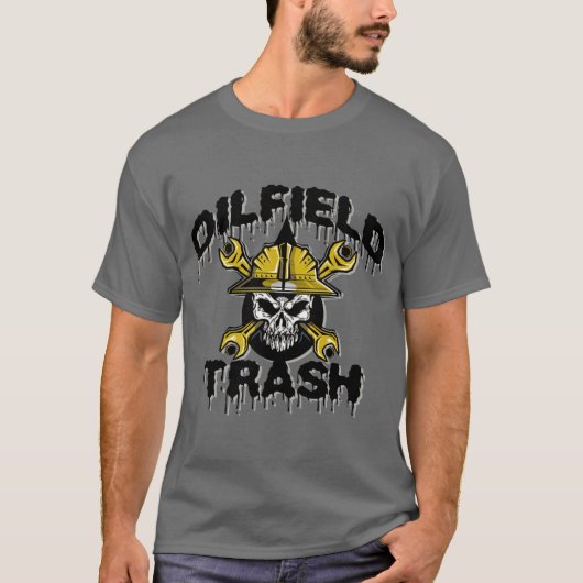 olieveldafval t-shirt (Voorkant)