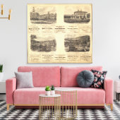 Olievelden, verblijf canvas afdruk (Insitu (Woonkamer))
