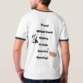 olieveldhand t-shirt (Achterkant)