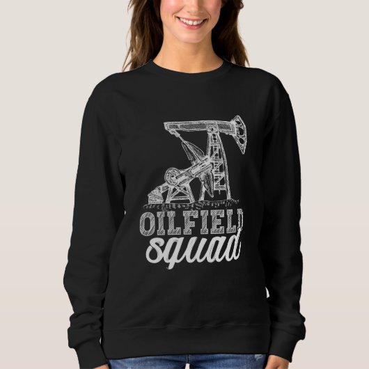 Olieveldteam Fracking Fracker Olieboring Trui (Voorkant)