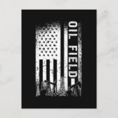 Olieveldwerker Olieveld Olie Rig RuwNeck Gas Feestdagenkaart (Voorkant)