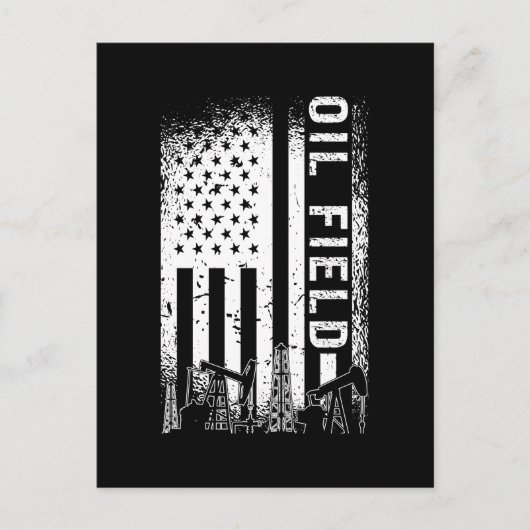 Olieveldwerker Olieveld Olie Rig RuwNeck Gas Feestdagenkaart (Voorkant)