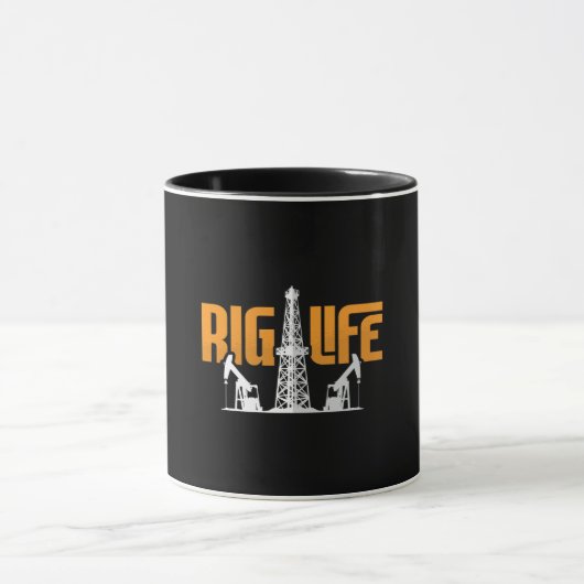 Olieveldwerker Rig Life Oil Rig Workers Roughneck Mok (Midden)
