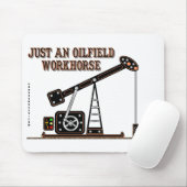 Olieveldwerkpaard, bundelpomp, oliefolf, oliesolft muismat (Met muis)