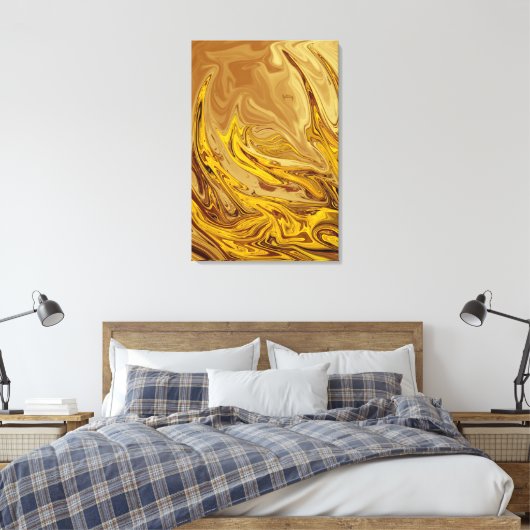  olieverf | Beste moderne abstracte kunst Canvas Afdruk (Insitu (Slaapkamer))