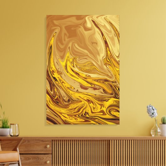 olieverf | Beste moderne abstracte kunst Canvas Afdruk (Insitu (Woonkamer))