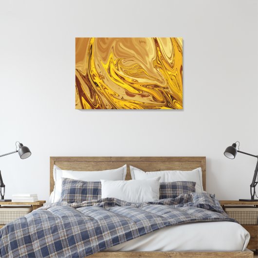  olieverf | Beste moderne abstracte kunst Canvas Afdruk (Insitu (Slaapkamer))