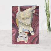 Olieverf Cat Kaart (Voorkant)