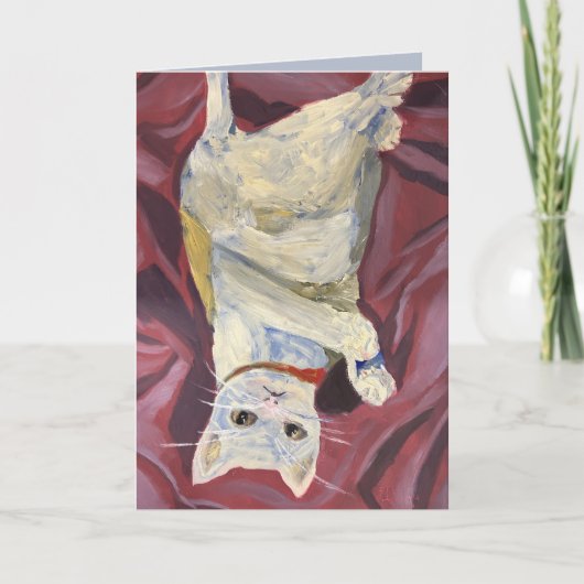 Olieverf Cat Kaart (Voorkant)