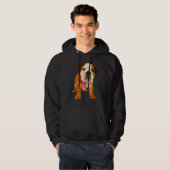Olieverf filter Schuine koeienvanger Hoodie (Voorkant volledig)