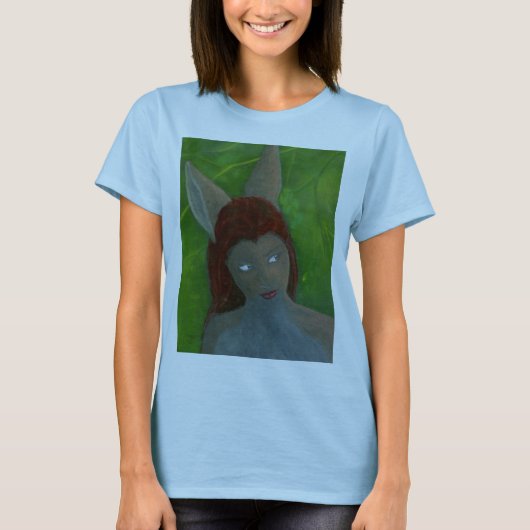 olieverf Furry Anthro Rabbit girl 2010 T-shirt (Voorkant)