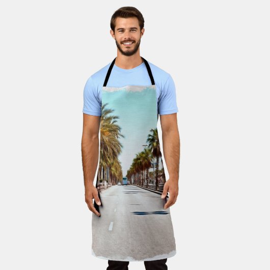 Olieverf. Imitatie. Illustratie. Broad street a Schort (Gedragen)