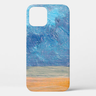 Olieverf landschap. Abstract, kunst, ba Case-Mate iPhone Case