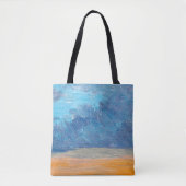 Olieverf landschap. Abstract, kunst, ba Tote Bag (Voorkant)
