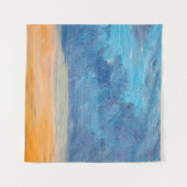 Olieverf landschap. Abstract, kunst, ba Wandkleed (Voorkant (horizontaal))