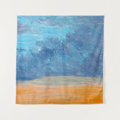 Olieverf landschap. Abstract, kunst, ba Wandkleed (Voorkant)