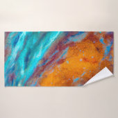 Olieverf op canvas. Abstracte kunstachtergrond. F Badhanddoek (Badhanddoek)