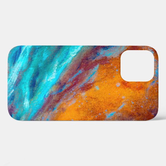 Olieverf op canvas. Abstracte kunstachtergrond. F Case-Mate iPhone Case (Achterkant (horizontaal))