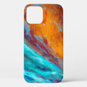 Olieverf op canvas. Abstracte kunstachtergrond. F Case-Mate iPhone Case (Achterkant)