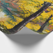 olieverf op canvas - herfstbosverf, olie, ar cadeaupapier (Hoek)