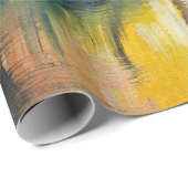 olieverf op canvas - herfstbosverf, olie, ar cadeaupapier (Rol Hoek)