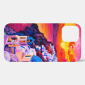 olieverf op canvas. Sunset over het eiland. M Case-Mate iPhone Case (Achterkant (horizontaal))