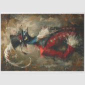  olieverf Peacock Decoupage Tissuepapier (Voorkant)