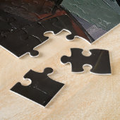 Olieverf Raven – Sombere Corvid Gotiek Legpuzzel (Zijkant)