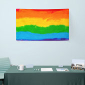 Olieverf Regenboog Kleuren LGBT Pride Banner (Beurs)