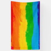 Olieverf Regenboog Kleuren LGBT Pride Banner (Verticaal)