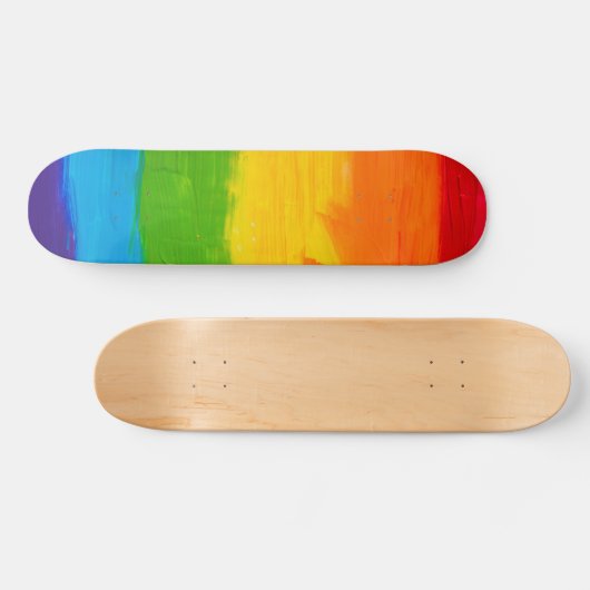 Olieverf Regenboog Kleuren LGBT Skateboard – Pride (Horizontaal)