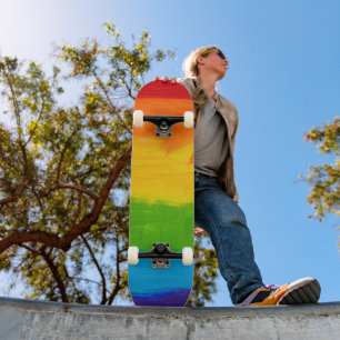 Olieverf Regenboog Kleuren LGBT Skateboard – Pride