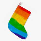 Olieverf Regenboogkleuren homoseksuele LGBT's Kleine Kerstsok (Voorkant (Hangend))