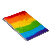 Olieverf Regenboogkleuren homoseksuele LGBT's Notitieboek (Rechterzijde)