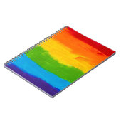 Olieverf Regenboogkleuren homoseksuele LGBT's Notitieboek (Linkerzijde)