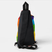Olieverf Regenboogkleuren homoseksuele LGBT's Sling Bag (Achterkant)
