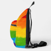 Olieverf Regenboogkleuren homoseksuele LGBT's Sling Bag (Rechts)