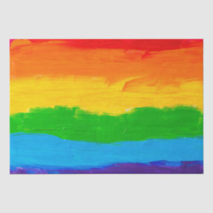 Olieverf Regenboogkleuren homoseksuele LGBT's Tissuepapier