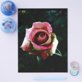 Olieverf rode roos flyer (Enkel)