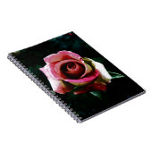 Olieverf rode roos notitieboek (Rechterzijde)