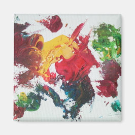 Olieverf Rood Palet Magneet