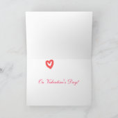 olieverf-Roos Feestdagen Kaart (Binnen)