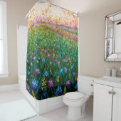 olieverf van bloemen, mooie bloemen douchegordijn (In situ)