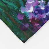 olieverf van bloemen, mooie bloemen fleece deken (Hoek)